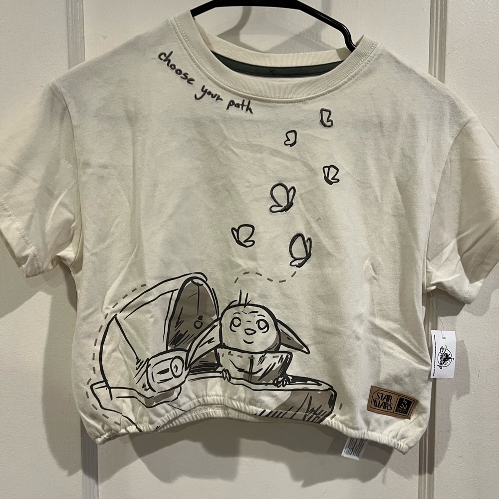 Star Wars White Short Sleeve Tee Casual Graphic